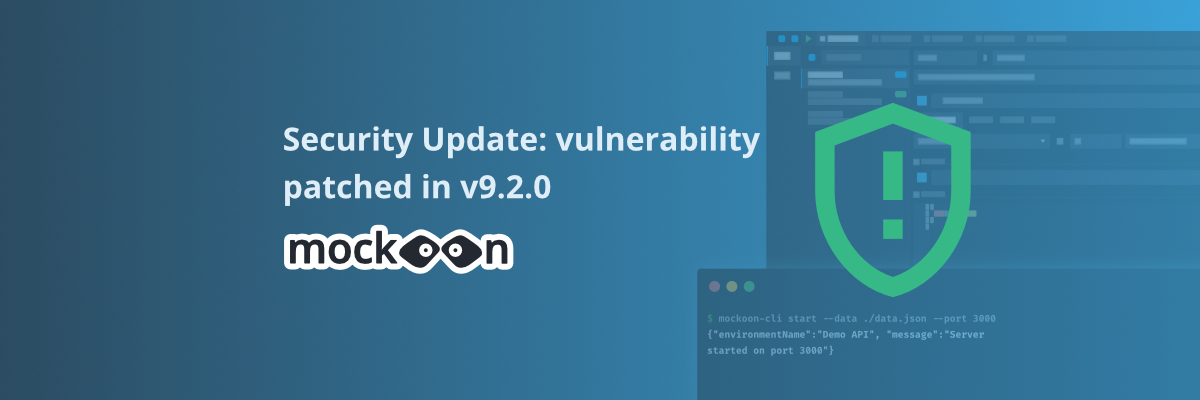 mockoon logo with shield