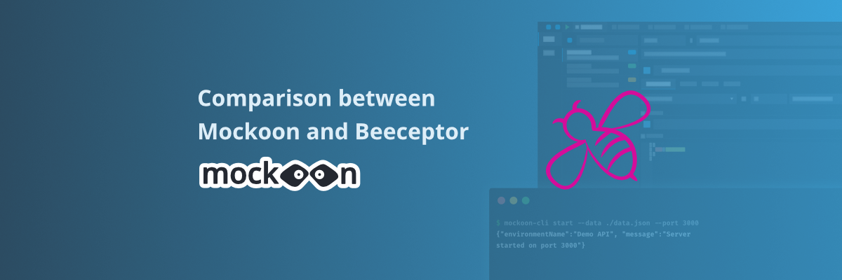 Mockoon and Beeceptor logos side by side