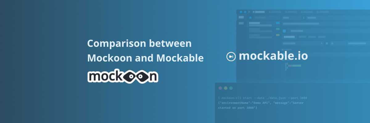 Mockoon and Mockable logos side by side