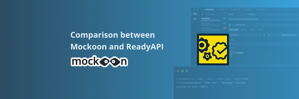 Mockoon and ReadyAPI logos side by side
